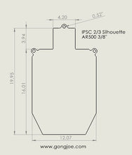 Silhouette IPSC 2/3 Size AR500 3/8"