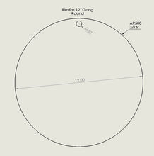 Gong Rond 22LR 12"  / Round Gong 22LR 12"
