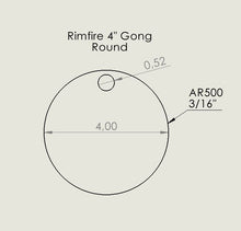 Gong Rond 22LR 4"  / Round Gong 22LR 4"