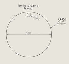 Gong Rond 22LR 6"  / Round Gong 22LR 6"
