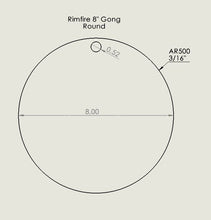 Gong Rond 22LR 8"  / Round Gong 22LR 8"